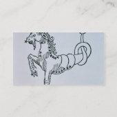 Capricorn (de geit) een illustratie uit de "Poe" Visitekaartje (Achterkant)