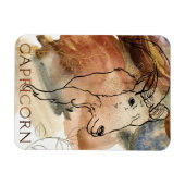 Capricorn de geit zodiaa astrologie verjaardag bla magneet (Horizontaal)