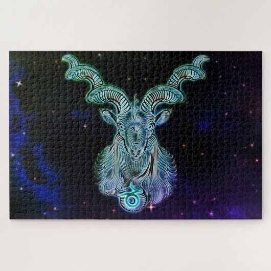 capricorn de geit zodiac puzzle legpuzzel (Horizontaal)