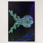 capricorn de geit zodiac puzzle legpuzzel (Verticaal)