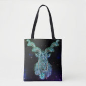 capricorn de geitentzodiale canvas tas (Voorkant)