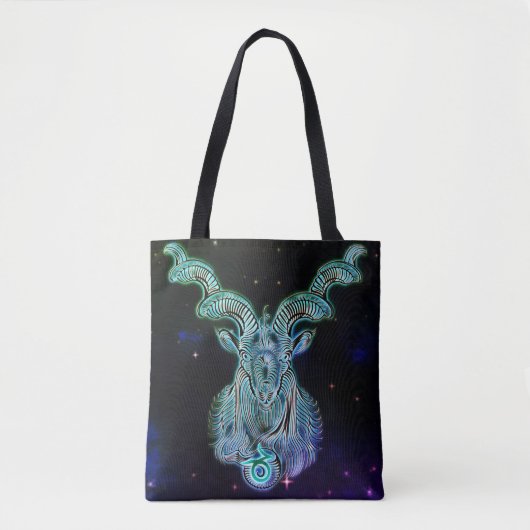 capricorn de geitentzodiale canvas tas (Voorkant)