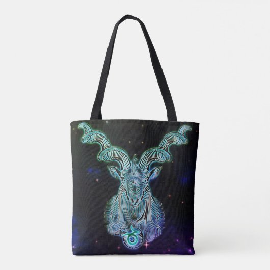 capricorn de geitentzodiale canvas tas (Achterkant)