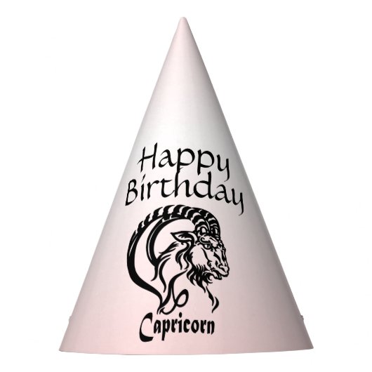 Capricorn de Zee Goat Zodiac Birthday Feesthoedjes (Voorkant)