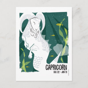 Capricorn de Zee Goat Zodiac Briefkaart