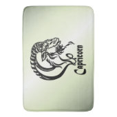 Capricorn de Zee Goat Zodiac Green Badmat (Voorkant Verticaal)