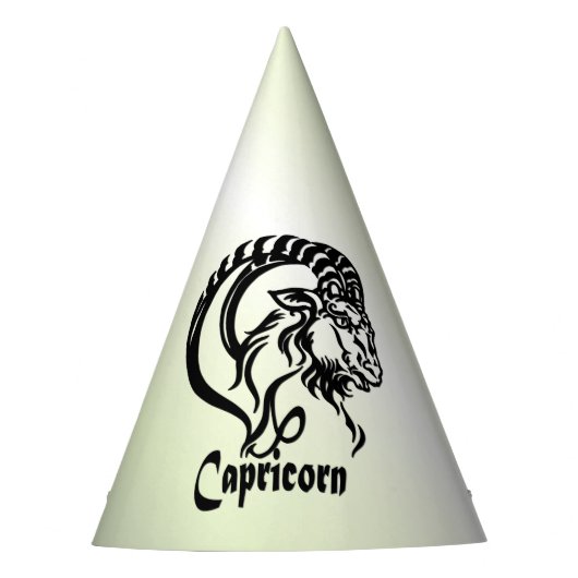 Capricorn de Zee Goat Zodiac Green Feesthoedjes (Voorkant)