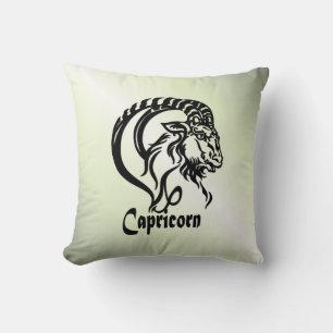 Capricorn de Zee Goat Zodiac Green Kussen