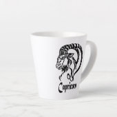 Capricorn de Zee Goat Zodiac Latte Mok (Rechterhoek)