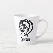 Capricorn de Zee Goat Zodiac Latte Mok (Rechts)