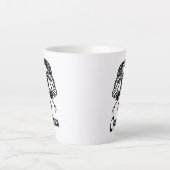Capricorn de Zee Goat Zodiac Latte Mok (Voorkant)
