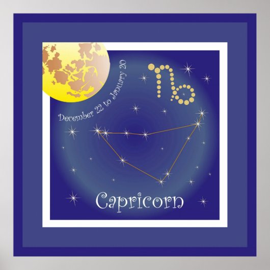 Capricorn December 22 to January 20 Poster (Voorkant)