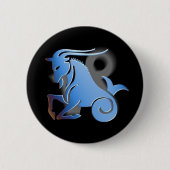 Capricorn — Designer Zodiac Button (Voorkant)
