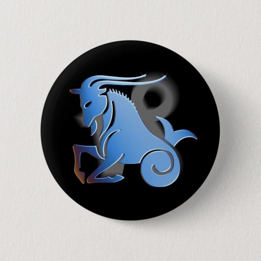 Capricorn — Designer Zodiac Button (Voorkant)