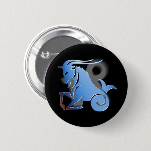 Capricorn — Designer Zodiac Button (Voorkant /achterkant)