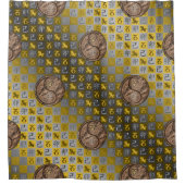 Capricorn & Earth Rabbit Douchegordijn (Voorkant)