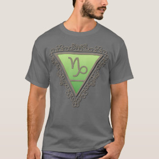 Capricorn Earth Sign Filigree Astrology Zodiac Sym T-shirt