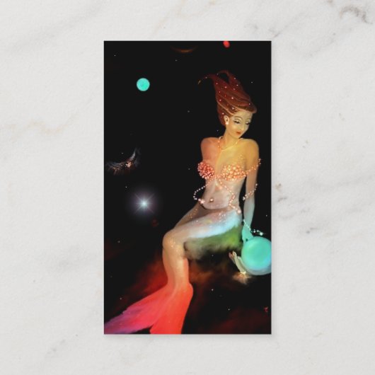 Capricorn en Crystal Ball Visitekaartje (Achterkant)