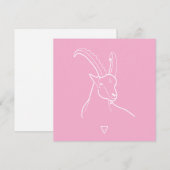 Capricorn Feestdagenkaart (Voorkant / Achterkant)