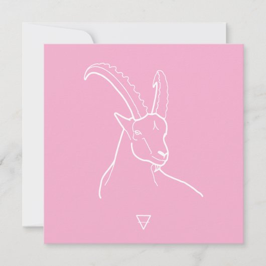 Capricorn Feestdagenkaart (Voorkant)