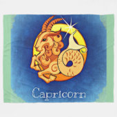 Capricorn Fleece Deken (Voorkant (Horizontaal))