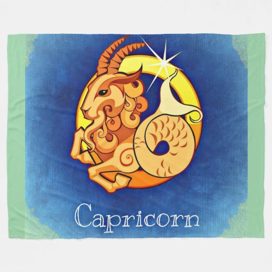 Capricorn Fleece Deken (Voorkant (Horizontaal))