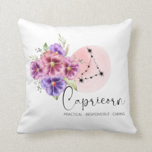 Capricorn Flower Sierkussen