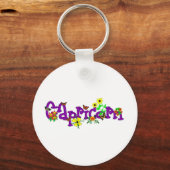 Capricorn Flowers Sleutelhanger (Voorkant)