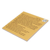 CAPRICORN-gedicht op keramisch tegels Tegeltje (Zijkant)