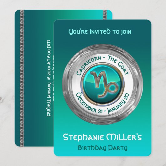 Capricorn - Geitesjandje voor Geiten Kaart (Voorkant / Achterkant)