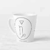Capricorn Geometric Glyph Coffee Mok (Linkerhoek)
