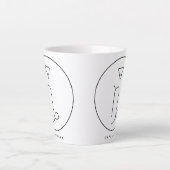 Capricorn Geometric Glyph Coffee Mok (Voorkant)