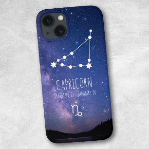Capricorn   Gepersonaliseerde zodiac-constellatie Case-Mate iPhone Case