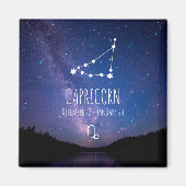 Capricorn | Gepersonaliseerde zodiac-constellatie Magneet (Voorkant)