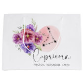 Capricorn Gift Bag Groot Cadeauzakje (Voorkant)