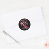 Capricorn Girl die mijn verjaardag ingaat als Boss Ronde Sticker (Envelop)