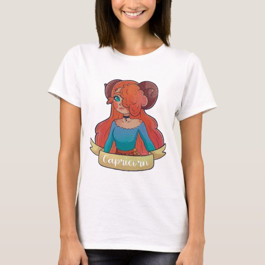 Capricorn Girl T-shirt (Voorkant)