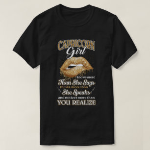 Capricorn Girl weet meer dan ze zegt : T-shirt