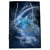 Capricorn Goat MGB Happy Birthday Medium Cadeauzakje (Voorkant)