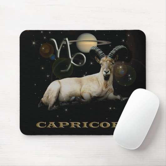 Capricorn Goat Saturn Mousepad Muismat (Met muis)