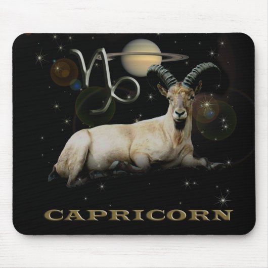 Capricorn Goat Saturn Mousepad Muismat (Voorkant)