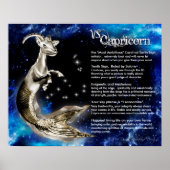 Capricorn Gold-kenmerken Poster