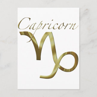Capricorn Gold-symbool Briefkaart