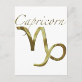 Capricorn Gold-symbool Briefkaart (Voorkant)