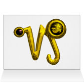 CAPRICORN Gold Zodiac Birthday Jewel (Binnen Horizontaal (Boven))