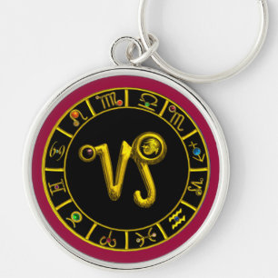 CAPRICORN GOLD ZODIAC BIRTHDAY JEWEL Astrologie Sleutelhanger