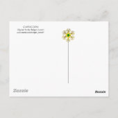 CAPRICORN GOLD ZODIAC BIRTHDAY JEWEL, Red Ruby Briefkaart (Achterkant)