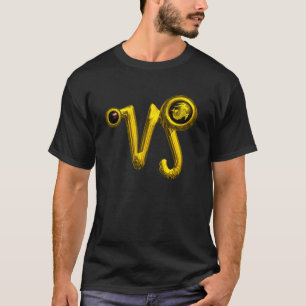 CAPRICORN GOLD ZODIAC SIGN JEWEL T-SHIRT