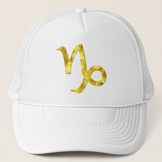 capricorn-goudsymbool-pet trucker pet (Voorkant)