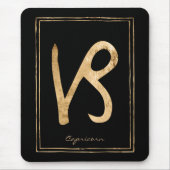 Capricorn hammered gold zodialogy muismat (Voorkant)